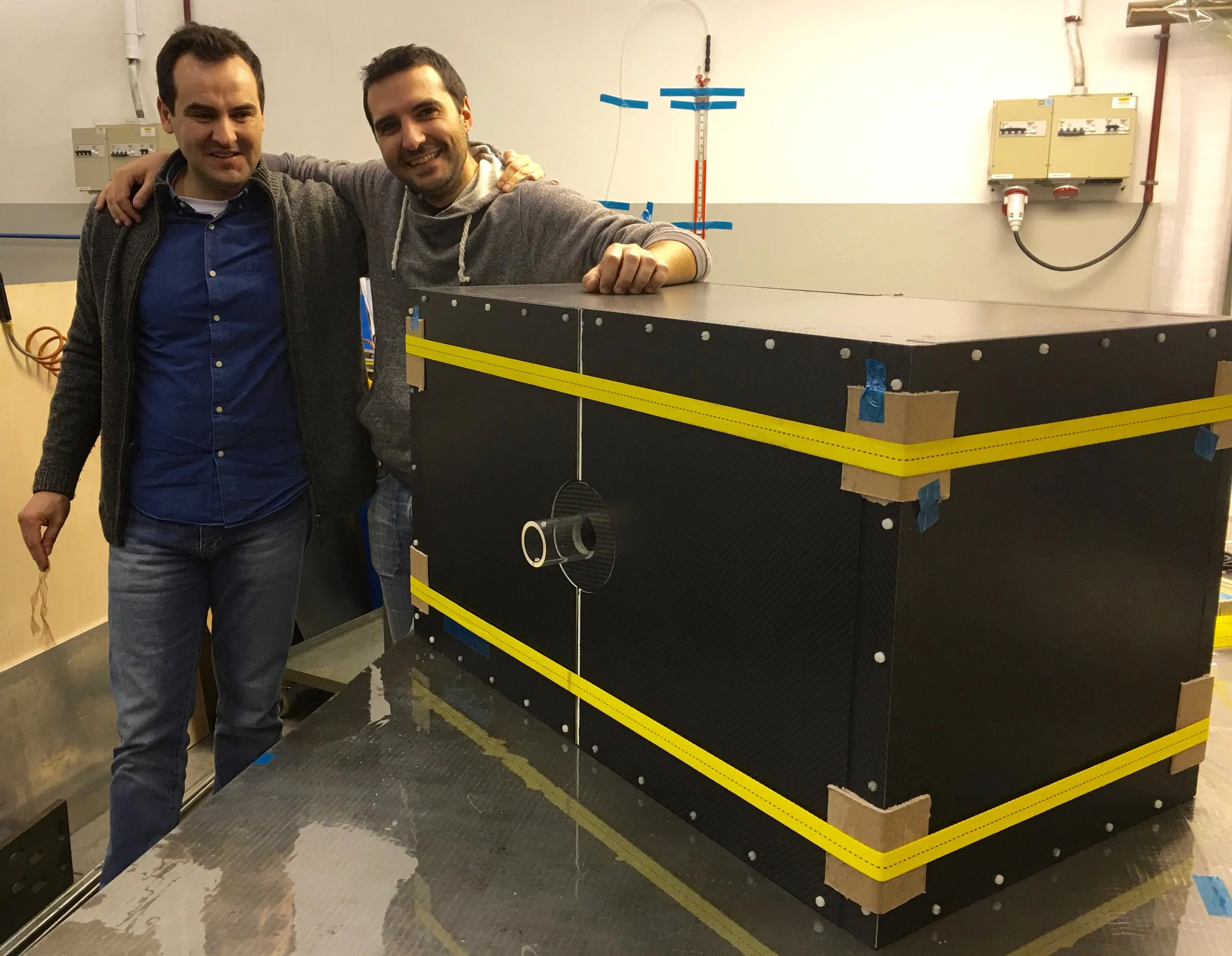The EP-DT Composite Lab manufactures a full carbon-composite box prototype to host the new LHCb Upstream Tracker detector.